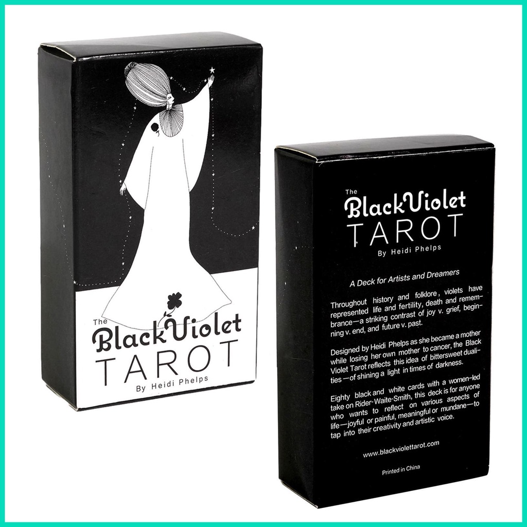Bộ Bài Tarot 78 Lá Màu Đen Tím