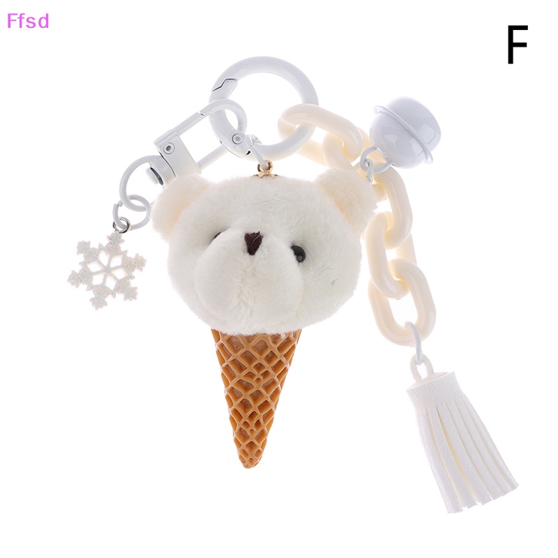 {Ffsd} Móc Khóa Thỏ Bông Hoạt Hình Dễ Thương Trang Trí Ba Lô / Ô Tô * Bán Chạy