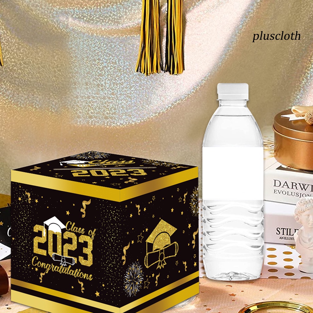 Hộp Giấy Các Tông Tốt Nghiệp In Họa Tiết Có Thể Gập Lại Thân Thiện Với Môi Trường Trang Trí Tiệc Tốt Nghiệp