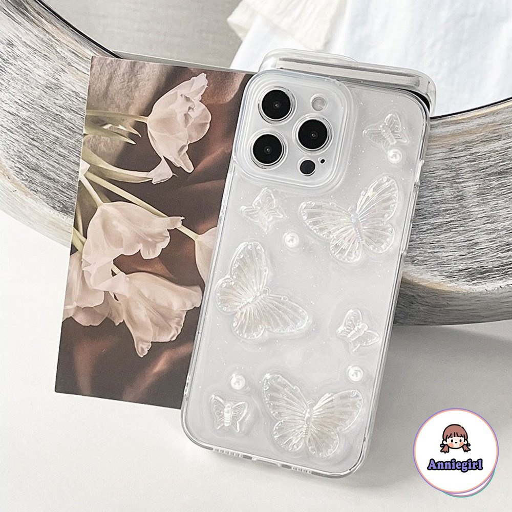 Ốp Điện Thoại TPU Mềm Hình Bướm 3D Cho IPhone 11 IPhone 14 Pro Max Casing Ip13 Pro Max IPhone 12 X XS XS Max XR 7 8 Plus