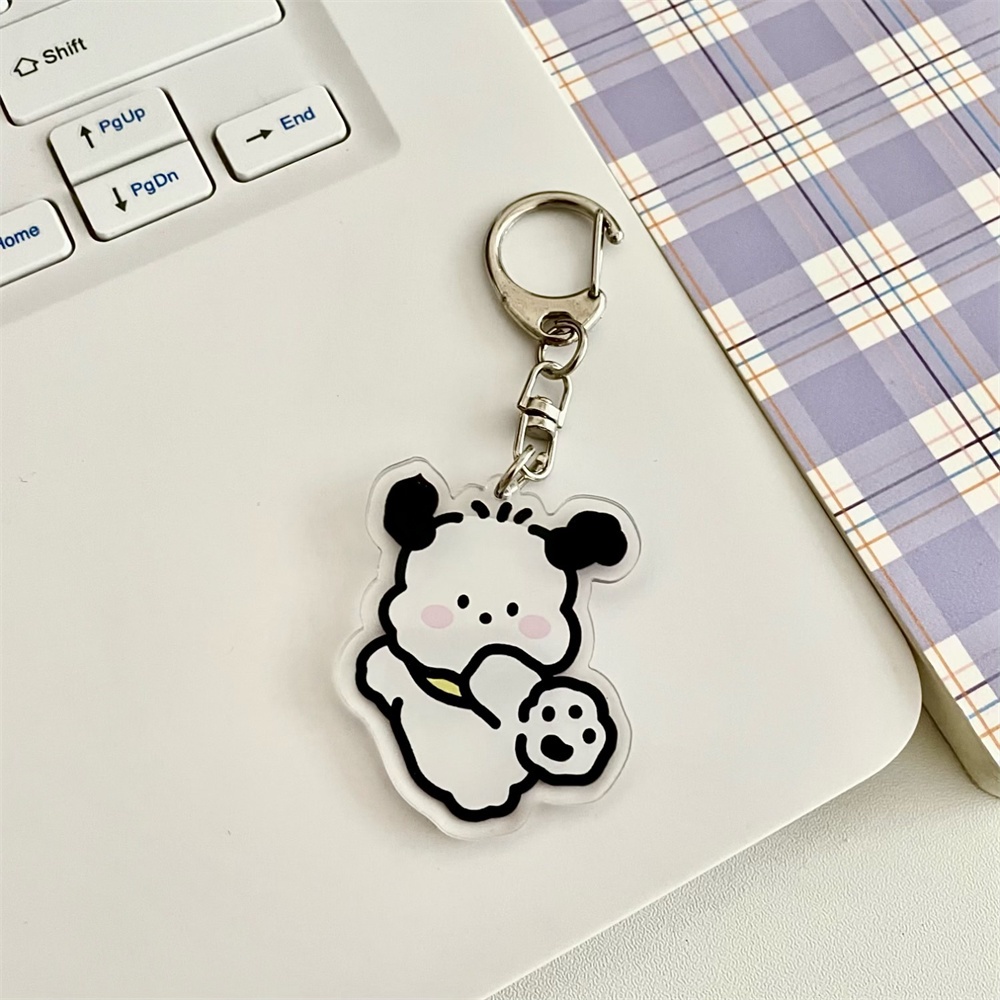Sanrio móc khóa hoạt hình dễ thương Mặt dây chuyền túi đi học Túi bút chì mặt dây chuyền Acrylic quà tặng sinh viên nhỏ