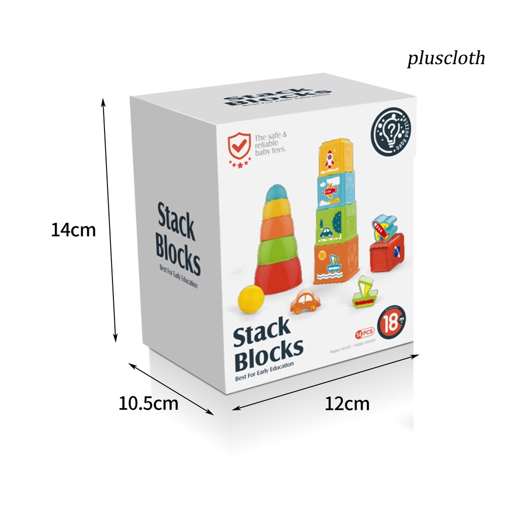 1 Bộ Đồ Chơi Khối Xếp Hình Bằng Nhựa ABS Phát Triển Trí Tuệ Cho Bé
