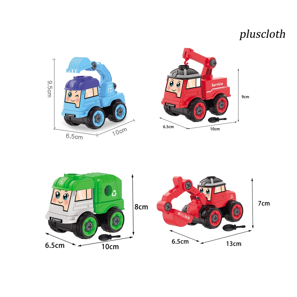 Đồ Chơi Xe Cần Cẩu Trượt Cầm Tay Chống Va Chạm Dễ Lắp Ráp Phát Triển Trí Tuệ Cho Bé