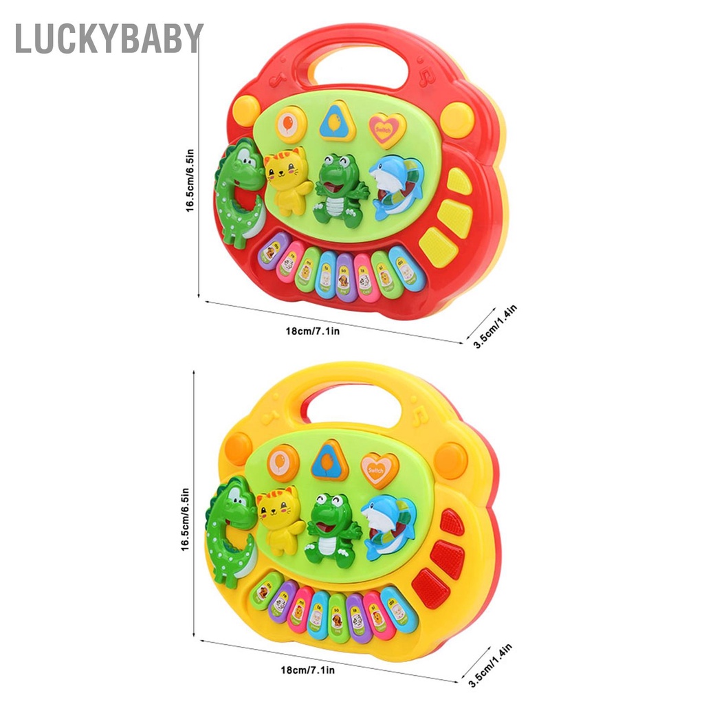 Đàn piano đồ chơi - Đồ chơi âm nhạc Mô hình động vật hoạt hình dễ thương cho bé giáo dục có đèn - HILUCKYBABY