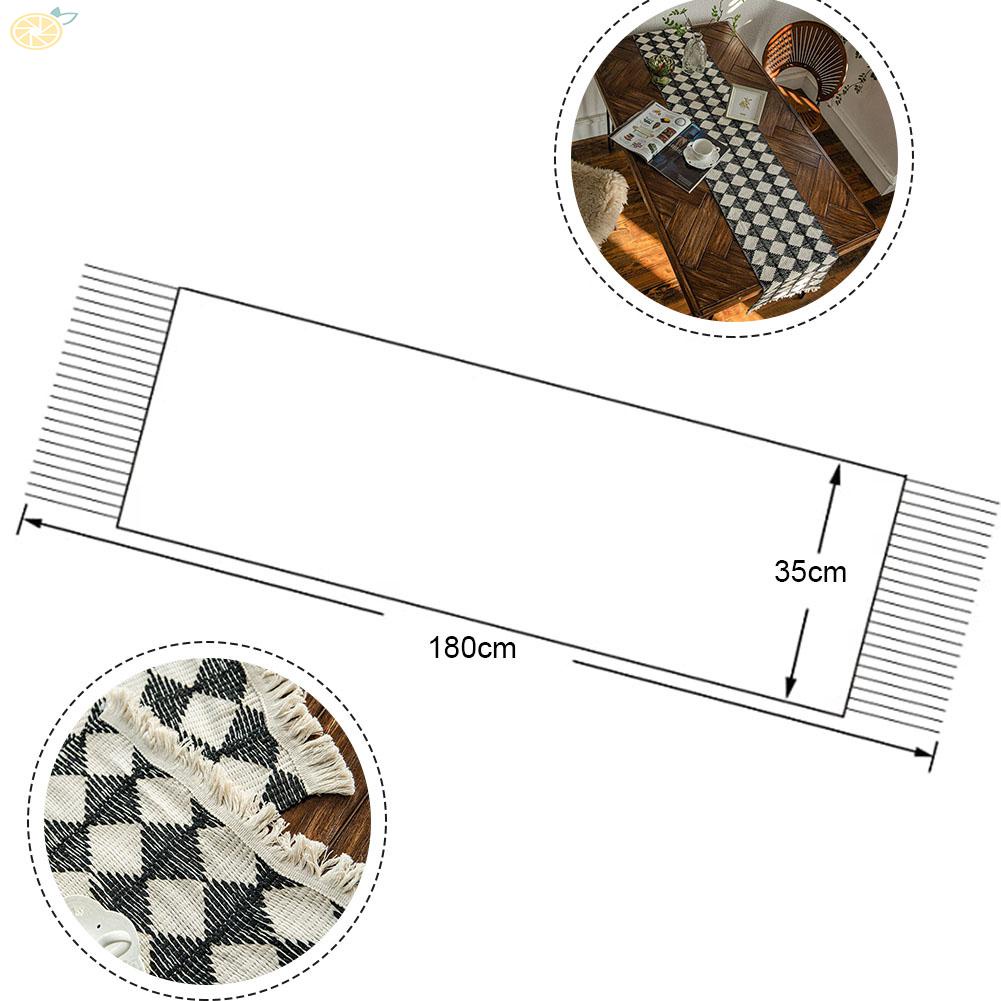【VARSTR】Table Runner Placemats Restaurant Table Cloth Washable Weddings Decorations