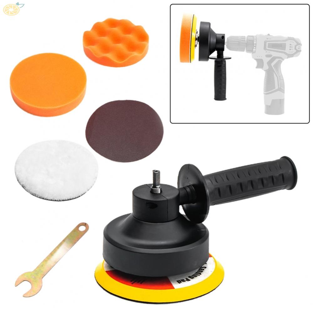 【VARSTR】Converter ABS Car Polisher Machine Electric Drill Flat Sponge Plate Kits