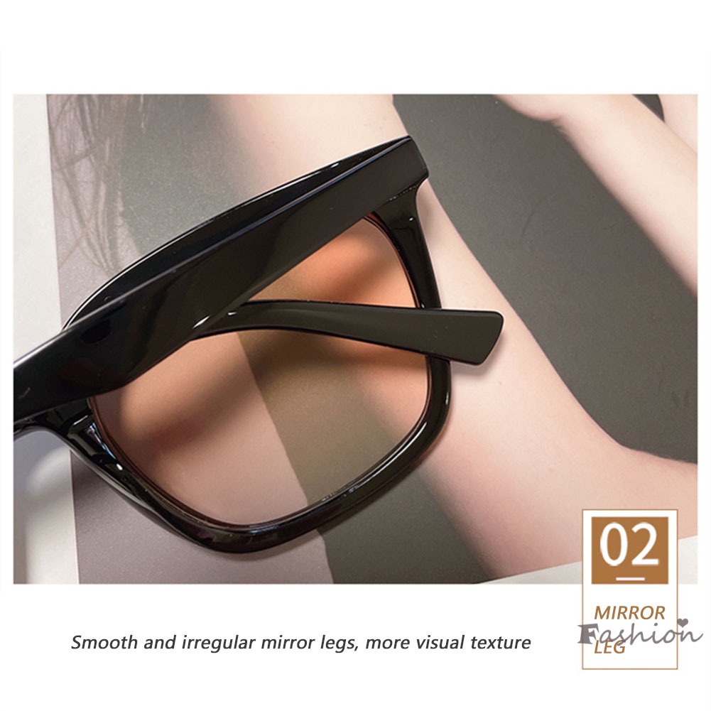 Kính Mát Gọng Đen Tròng Trong Suốt Chống Tia UV