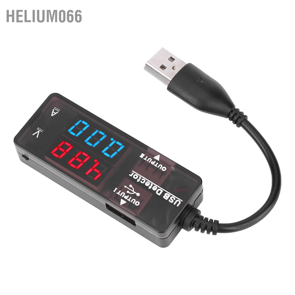 Helium066 YB26VA Màn Hình Kép USB Dò Khuếch  Điện Máy Đo Dung Lượng Pin Kiểm Tra