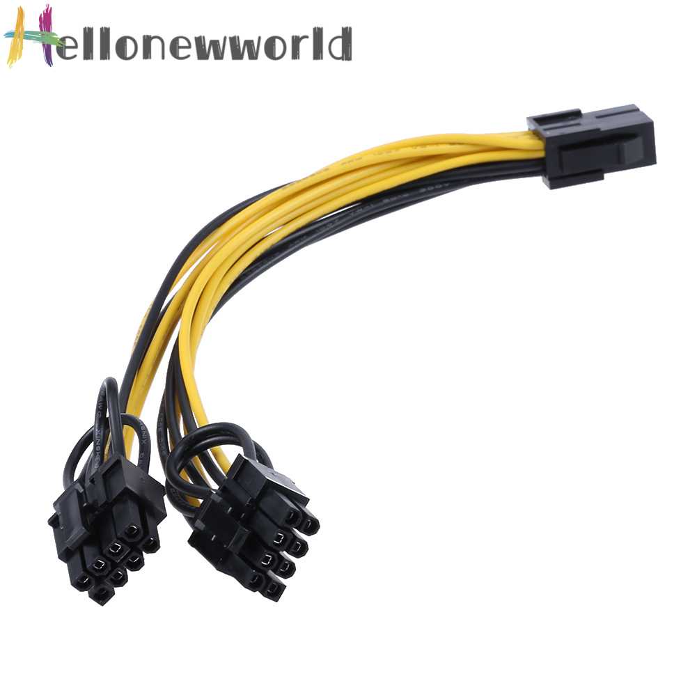 Cáp Chia Cổng 6Pin Sang 8 (6 + 2) Cho Card Đồ Họa