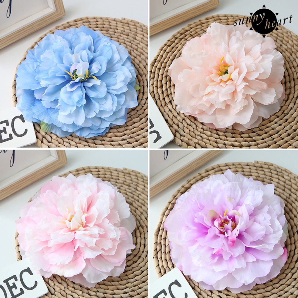 1 Bó Hoa Mẫu Đơn Nhân Tạo Bằng Lụa Cho Cô Dâu