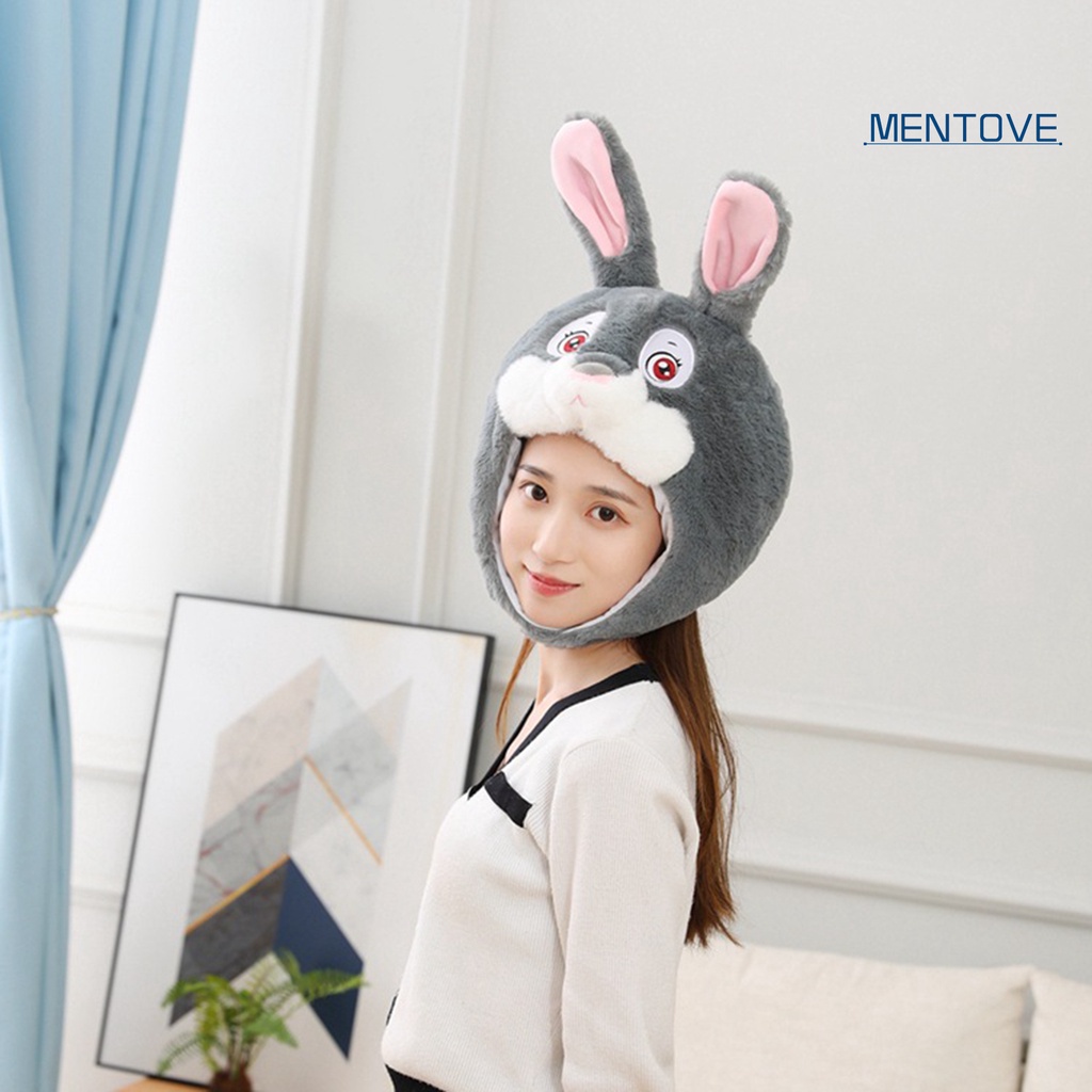 Mũ Tai Thỏ Nhồi Bông Giữ Ấm Bằng Cotton PP Mềm Mại Dành Cho Hóa Trang Halloween / Giáng Sinh