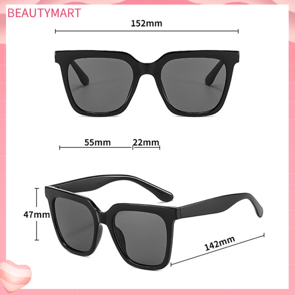 Kính Mát Gọng Vuông Lớn Chống Tia UV / Gió Thời Trang Đi Biển