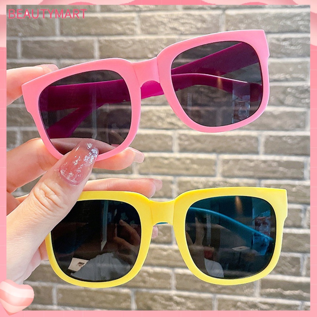 Kính Mát Gọng Vuông Gấp Gọn Màu Sắc Ngọt Ngào Thời Trang Cho Bé