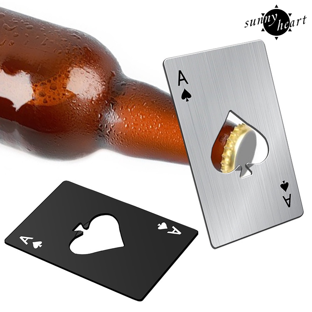 Dụng Cụ Mở Nắp Chai Hình Lá Bài Poker Độ Bền Cao