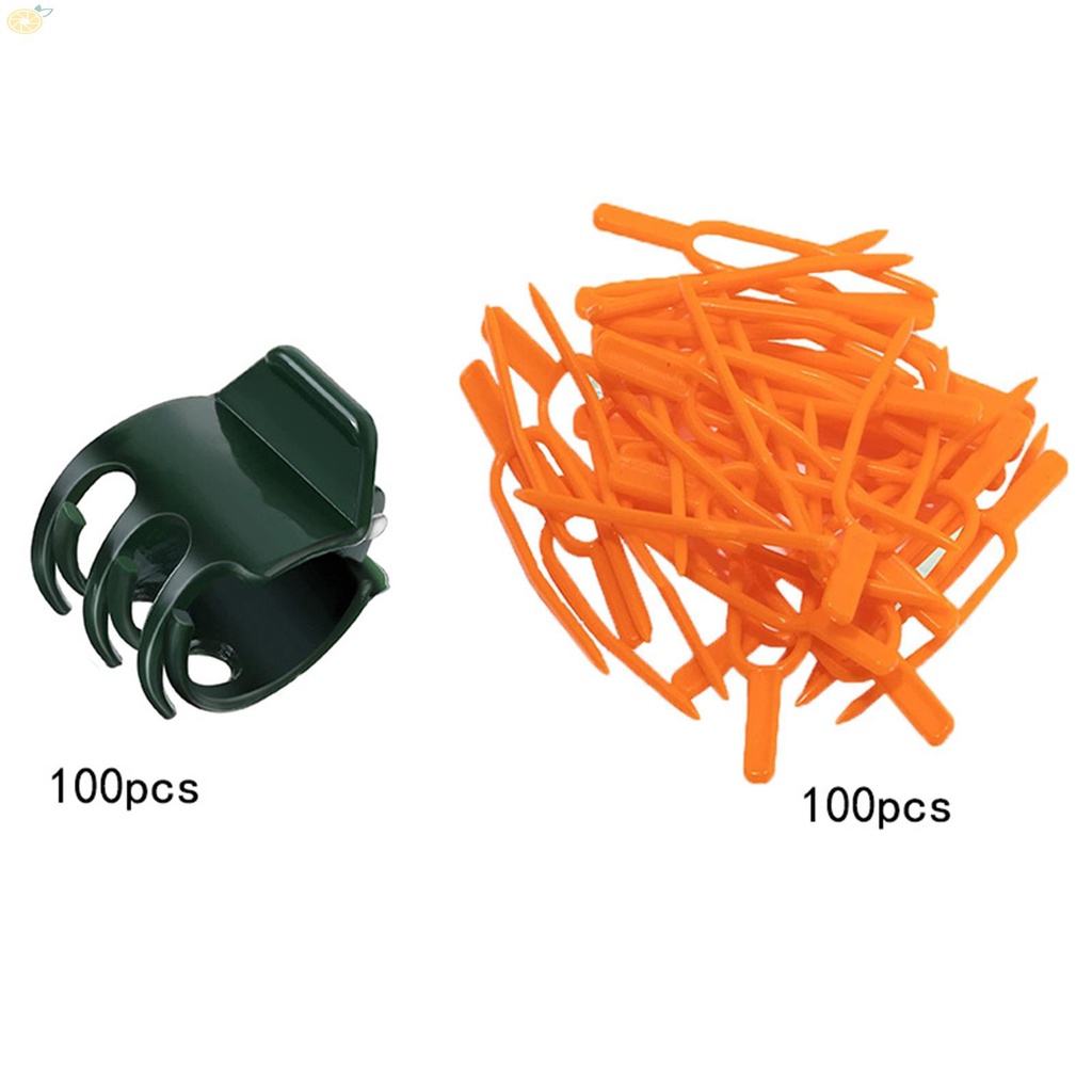 【VARSTR】Plant Fixing Clips Flowers Tied Garden Greenhouse Tool Horticultural Plastic