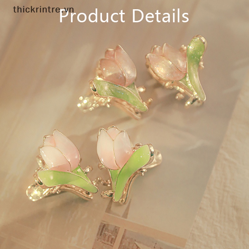 Kẹp Tóc Hoa Tulip Hồng Thời Trang Cho Nữ VN