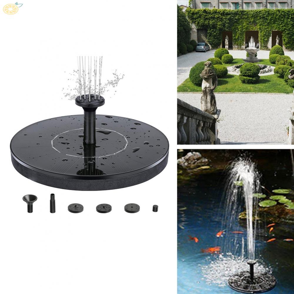 【VARSTR】Solar Fountain 16CM Aquariums Fountain Floating Fountain For Bird Pots