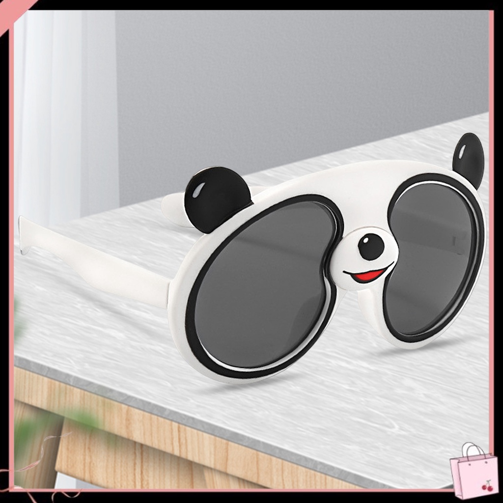 Kính Mát Chống Tia UV Chống Vỡ Hình Gấu Trúc Hoạt Hình Dễ Thương Cho Bé