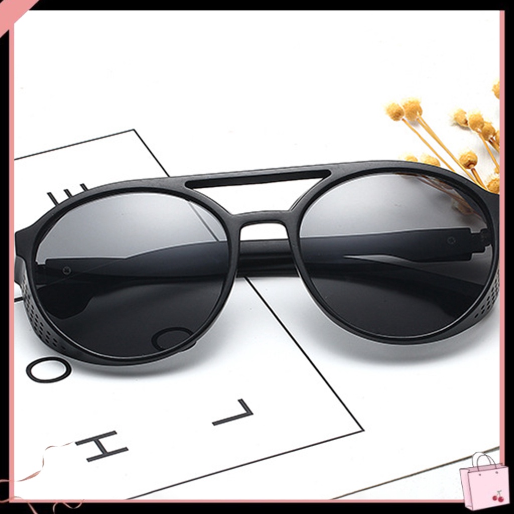 Kính Mát Gọng Nhựa Chống Tia UV Phong Cách Punk Cổ Điển Cho Nam Và Nữ