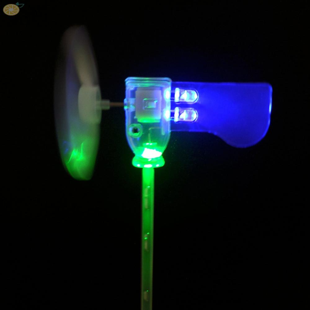 【VARSTR】Wind Turbines Model Plastic Sample Smallest Wind Turbine 1 Green LED 1Pc