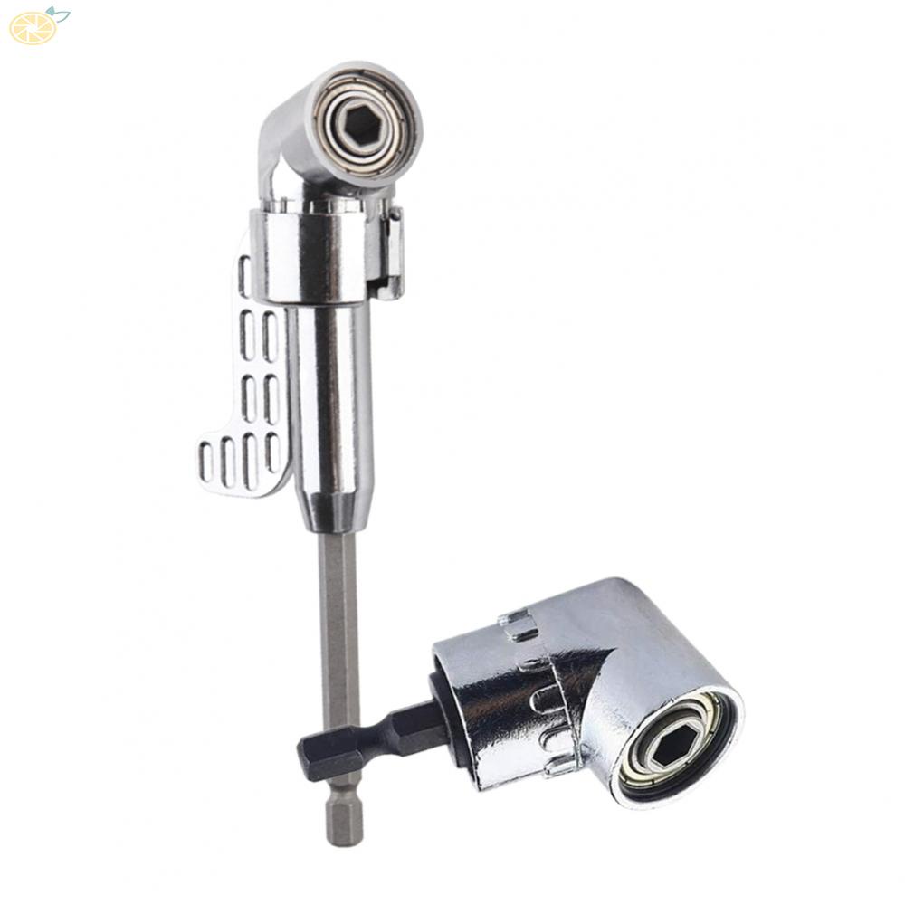 【VARSTR】Electric Drill Compatible 105 Degree Angle Extension Hex Drill Bit Screwdriver Socket Holder Adaptor