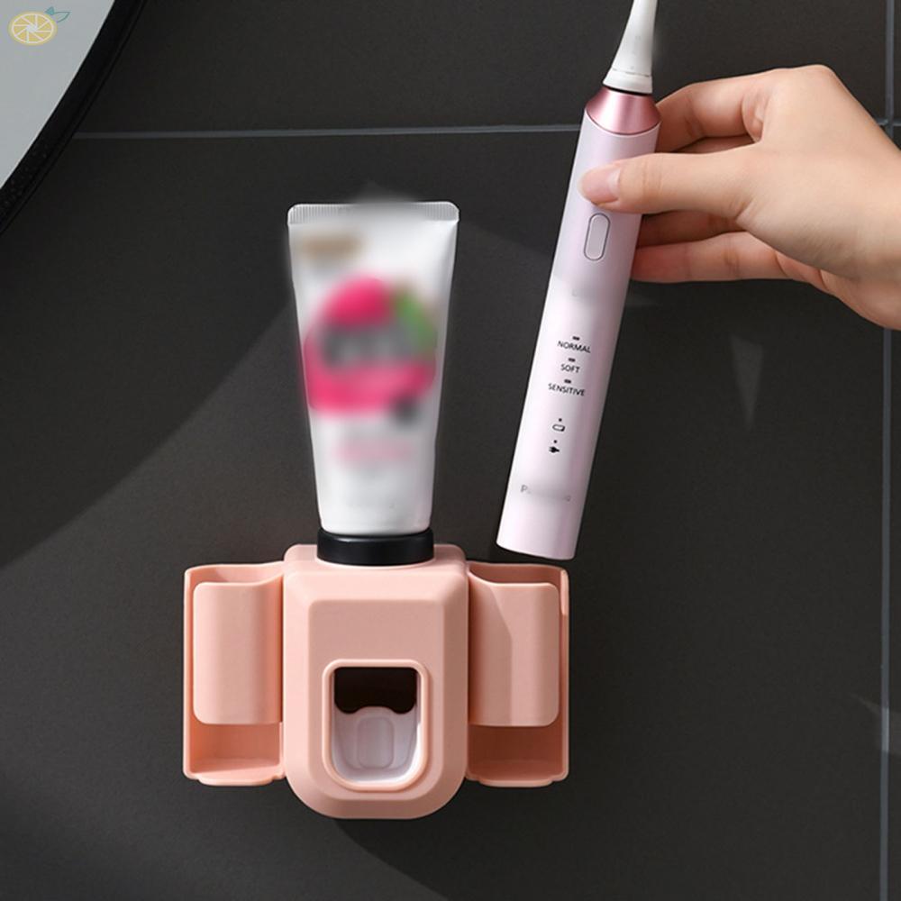 【VARSTR】Toothbrush Holder Double Hole Wall Toothbrush Organizer Toothbrush Stand