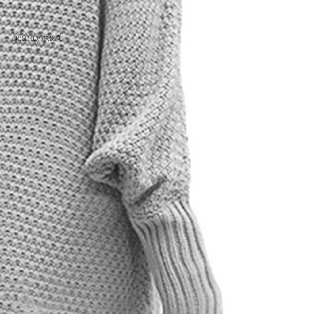 Áo Khoác Sweater Dệt Kim Màu Trơn Cổ Bẻ Không Nút Thời Trang Thu Đông Cho Nữ beautymartm1