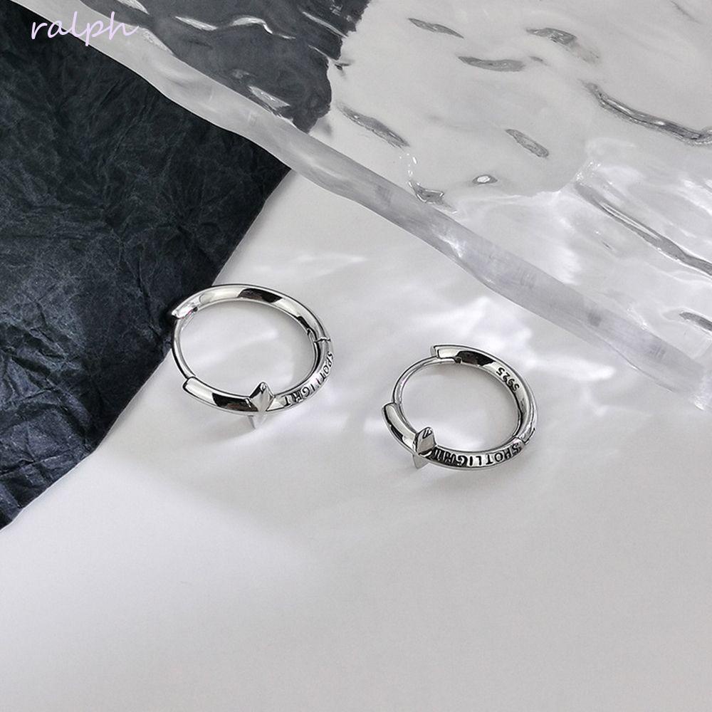 Bông Tai Tròn Đính Ngôi Sao Phong Cách Hip Hop Đơn Giản Chất Lượng Cao