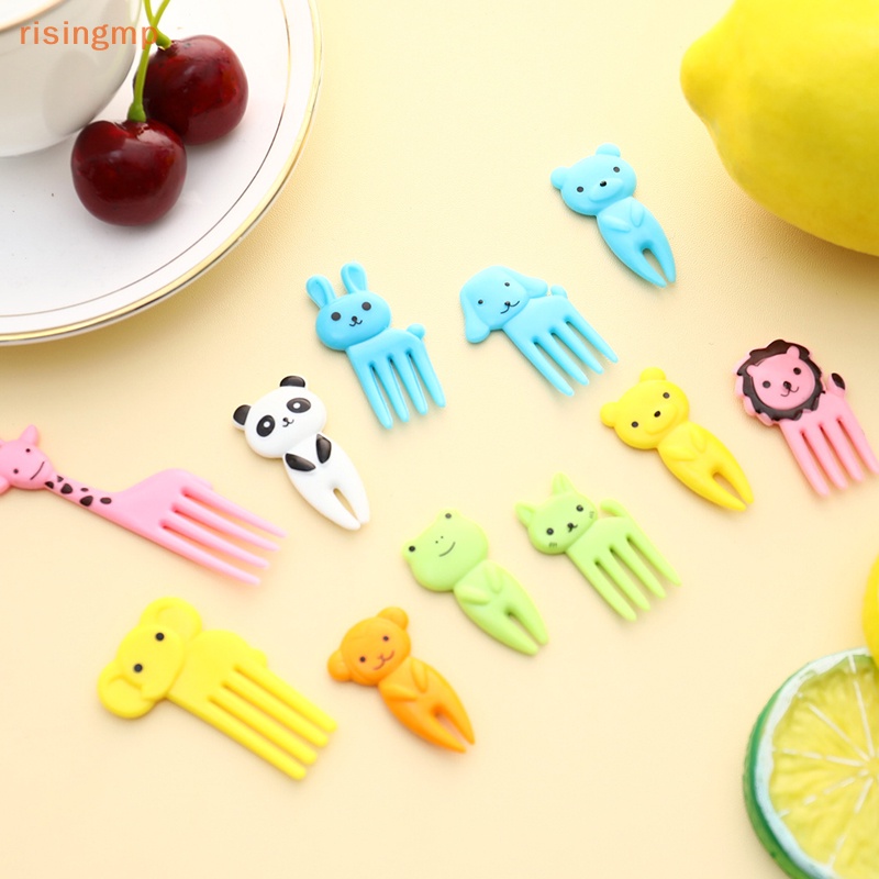 Set 36 Nĩa Ăn Trái Cây / Tráng Miệng Hình Động Vật Hoạt Hình Trang Trí Bánh Kem