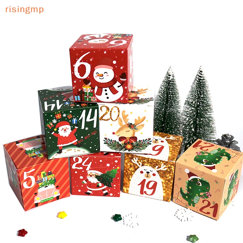 Hộp Lịch Đếm Ngược 24 Ngày Giáng Sinh Bằng Giấy Dùng Làm Quà Tặng Cho Bé / Gia Đình