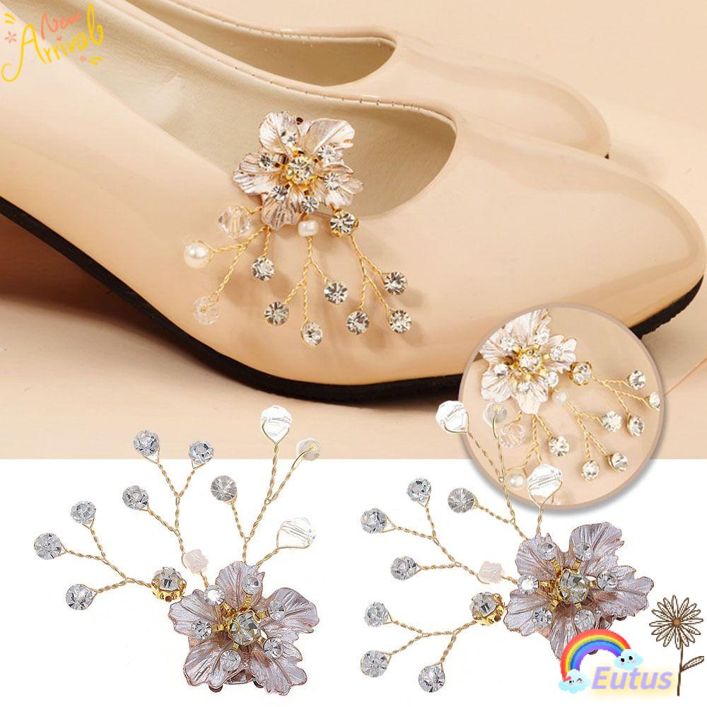 1 Cặp (2 Chiếc) Khóa Cài Giày Handmade Có Thể Tháo Rời Cho Nữ