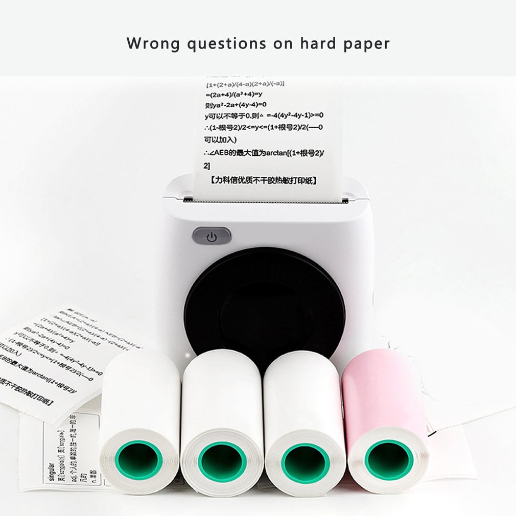 10 Rolls 57*25Mm Color Printer Paper Printable Sticker Self-Adhesive Thermal Label [Q/1]