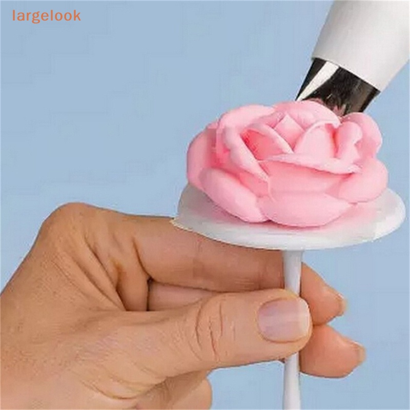 [Biglook] Bộ 4 Cái Giá Đỡ Bánh Cupcake / Kem / Kẹo Ngọt Hình Bông Hoa Trang Trí Bánh Kem