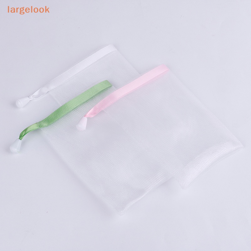 [Biglook] Túi Lưới Đựng Xà Phòng Tẩy Tế Bào Chết Cỡ Nhỏ Bằng Nylon Có Dây Rút