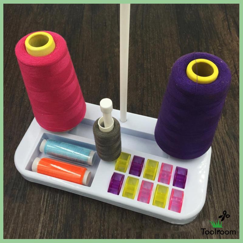 Giá Đỡ Cuộn Chỉ Ba Nón Màu Trắng Thông Dụng Cho Máy May Serger