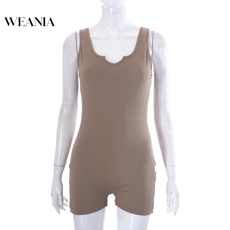 Bộ Áo Liền Quần Yoga Hai Dây Màu Sắc Đơn Giản Cho Nữ