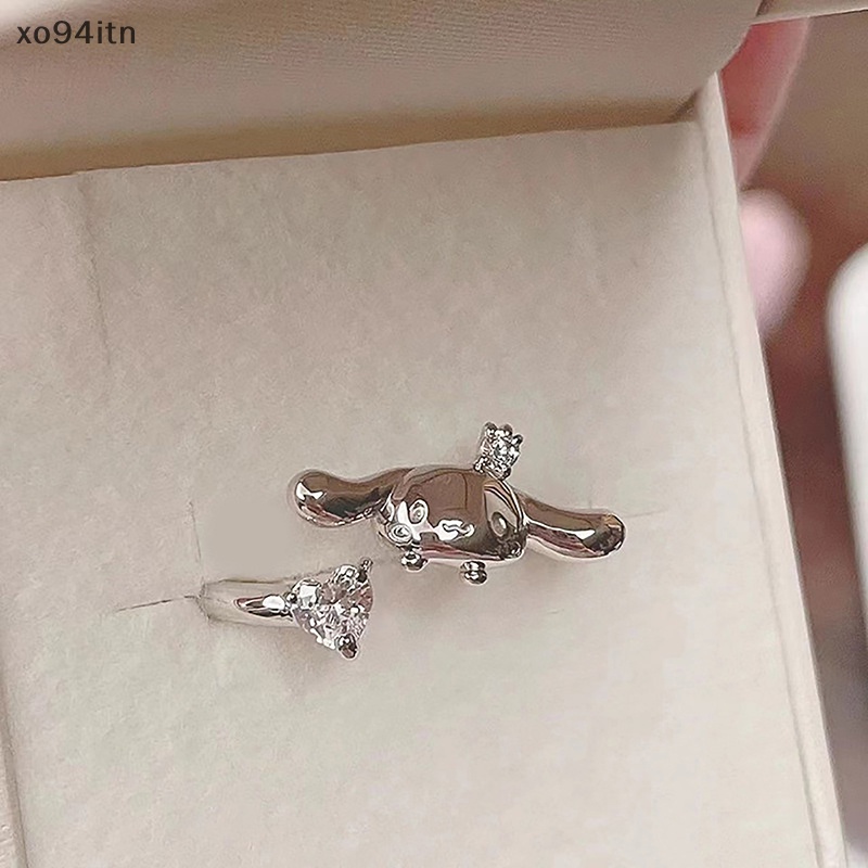 Nhẫn Hở Hình Trái Tim Đính Đá Thời Trang Dành Cho Nữ