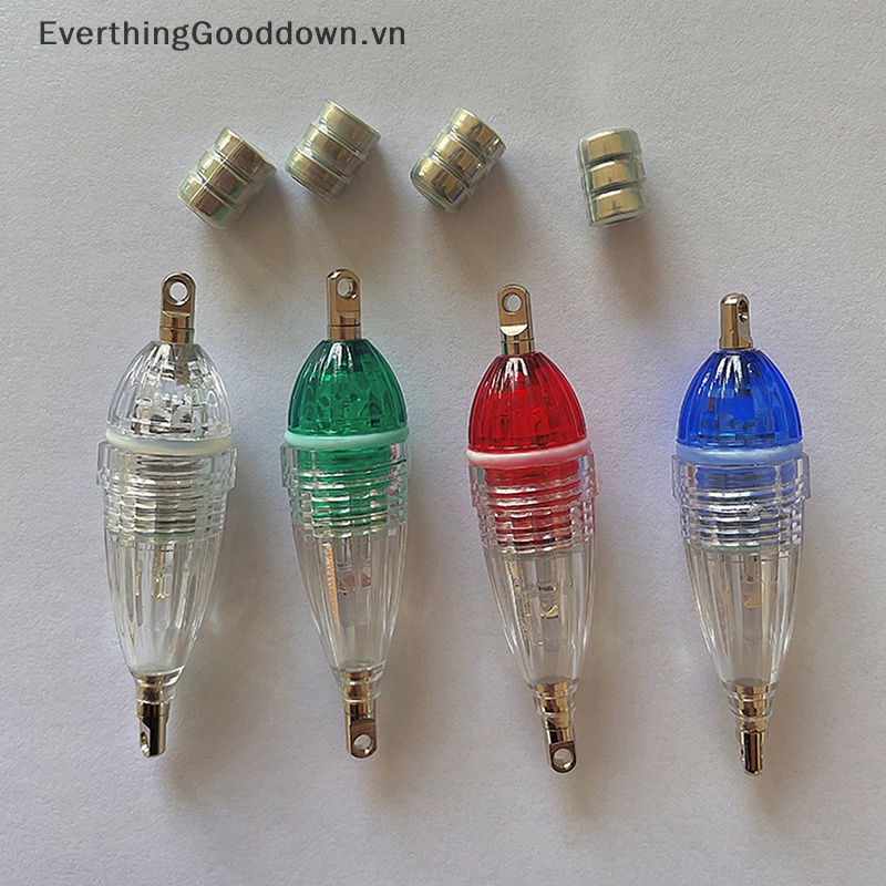 Everthinggooddown Mồi Câu Cá Hình Con Mực Mini Có Đèn LED Nhấp Nháy Màu Xanh Lá / Đỏ / Xanh Lá / Trắng Ngoài Trời vn