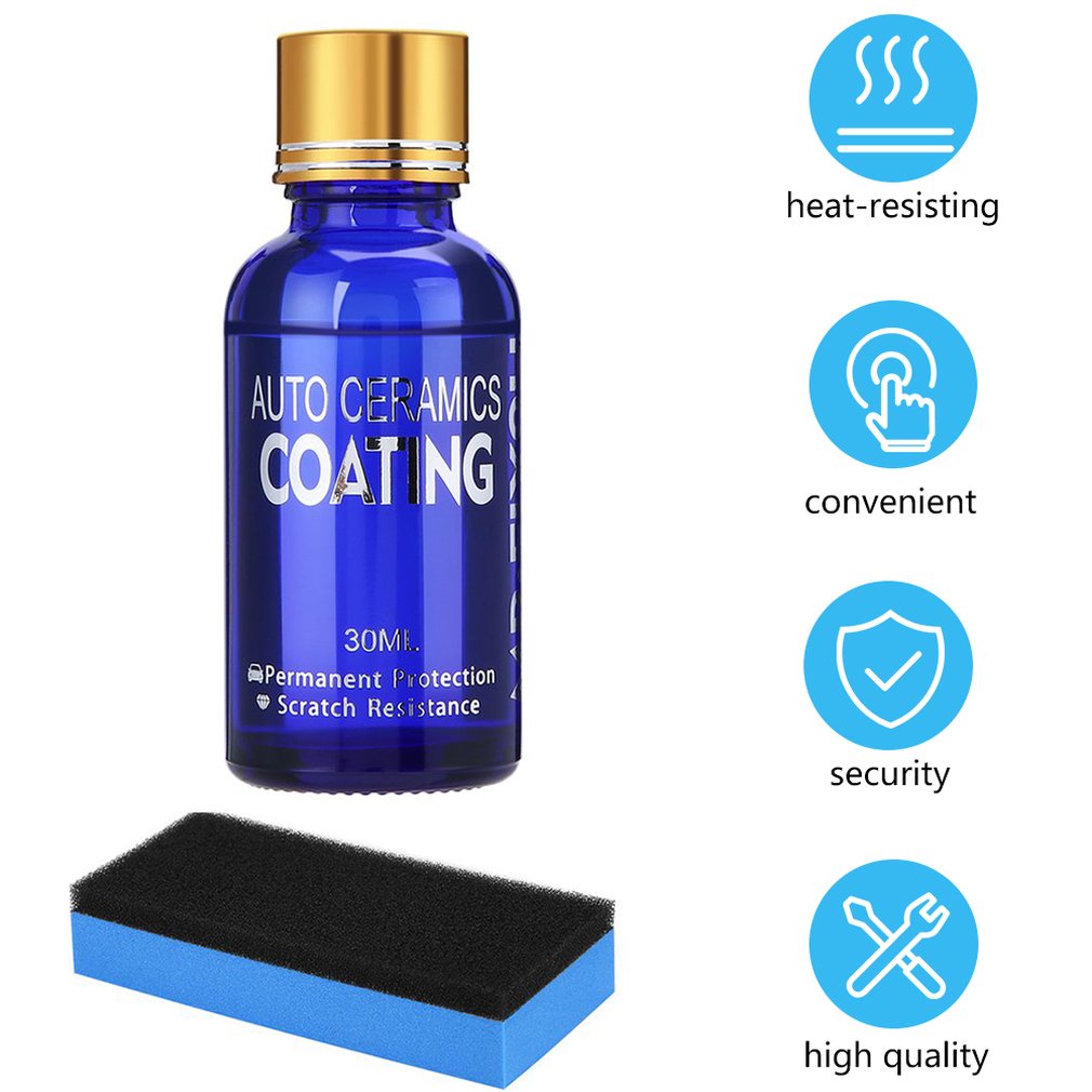 Nano Crystalline Plating Car Motorcycle Polish Liquid 9H Ceramic Coating Hydrophobic Glass Styling Accessory [Q/10]