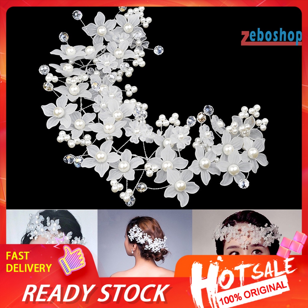 Trâm Cài Tóc Bằng Nhựa Hình Bông Hoa Siêu Bền Cho Cô Dâu Ngày Cưới