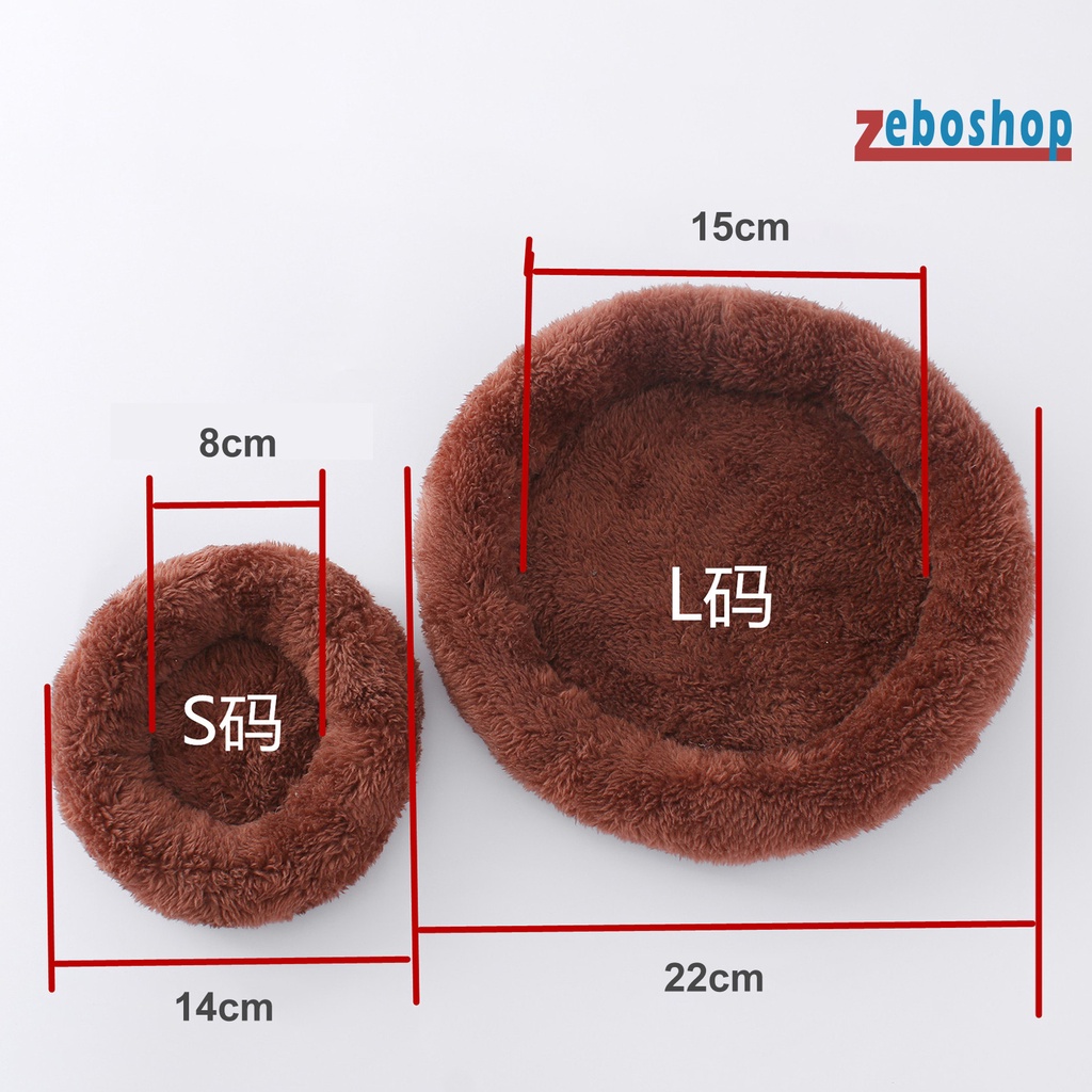 Giường Ngủ Hình Tròn Giữ Ấm Cho Chuột Hamster Thỏ Sóc Chuột