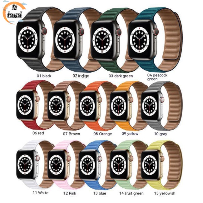 Dây Đeo Bằng Da Cao Cấp Cho Iwatch 8 7 6 5 4 3 2 1 Se