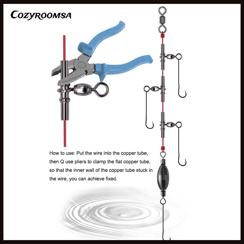 Set 30 Phụ Kiện Nối Dây Câu Cá Bằng Đồng Siêu Bền