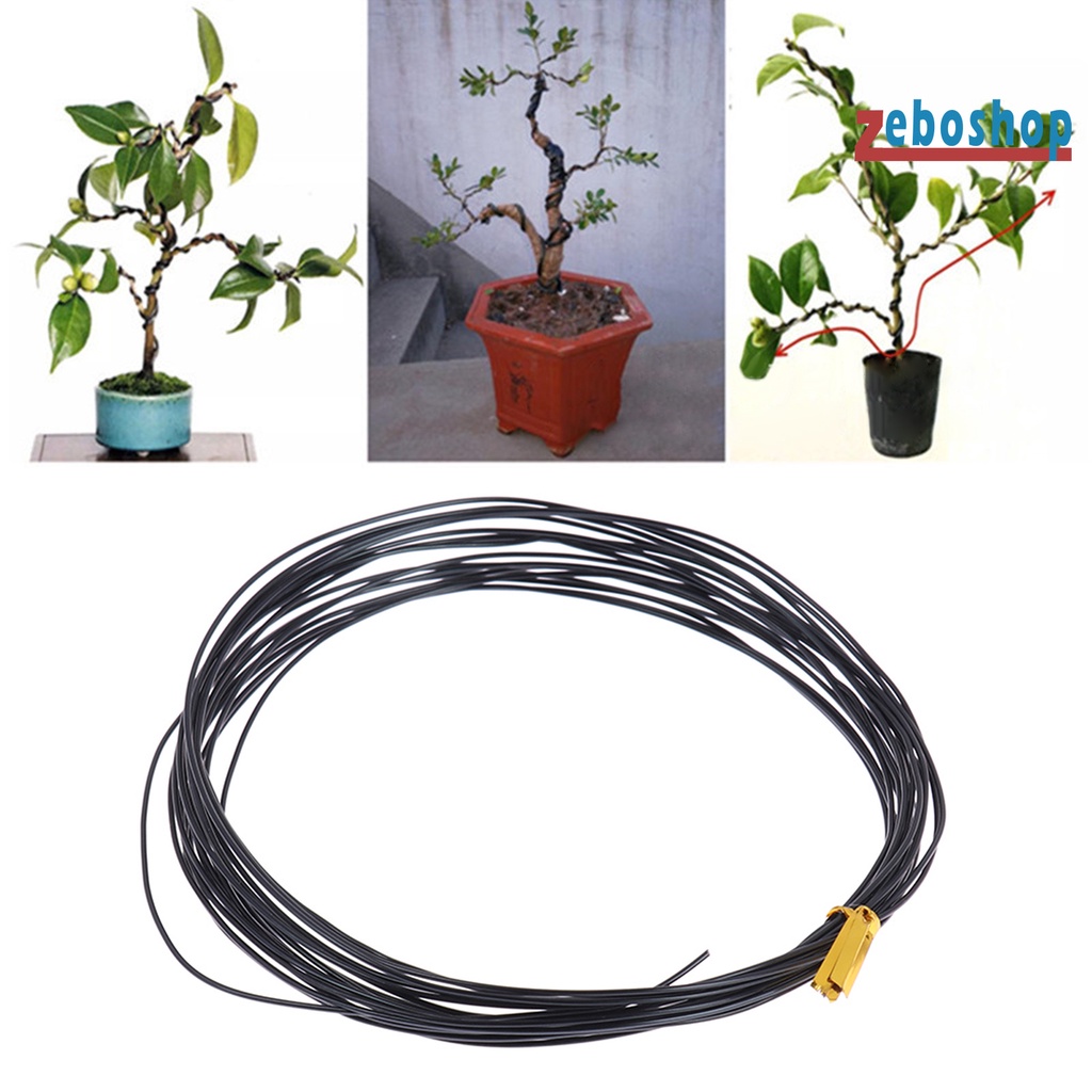 1 Cuộn Dây Trồng Cây Bonsai 5m Linh Hoạt Tái Sử Dụng Được Chống Rỉ Sét 6 Kích Cỡ Màu Đen