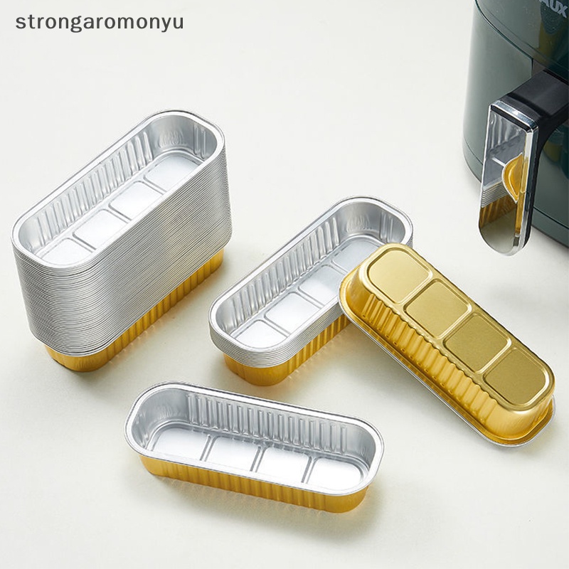 Hộp Lá Nhôm Hình Chữ Nhật 200ml Dùng Một Lần Đựng Bánh Tráng Miệng