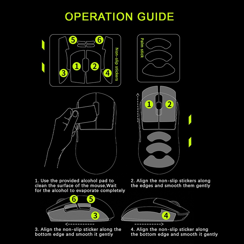 Miếng Dán Chống Trượt Chống Mồ Hôi Cho G Pro Wireless X