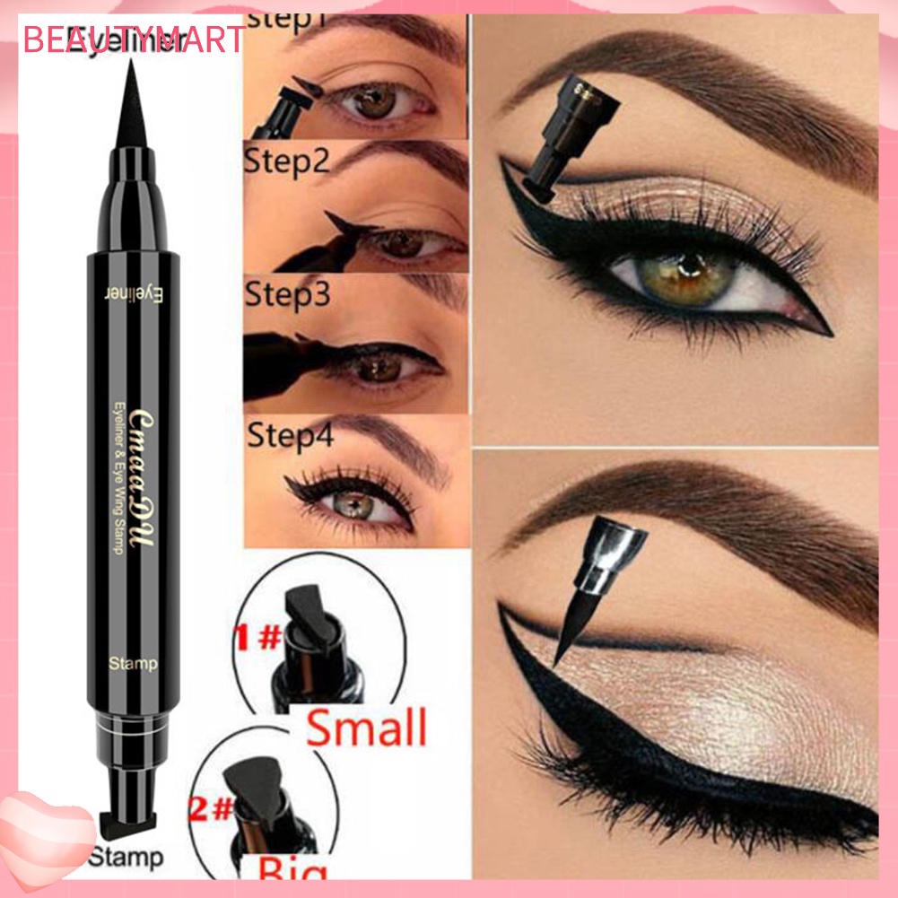 Bút Kẻ Mắt Dạng Lỏng CmaaDu Thiết Kế Hai Đầu Nhanh Khô Chống Thấm Nước