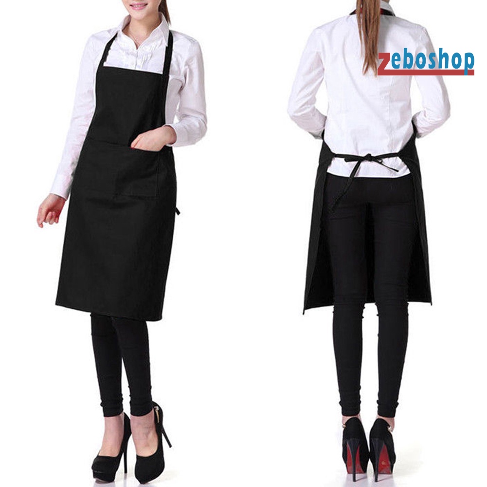 Tạp Dề Nấu Ăn Màu Trơn Chống Dầu Bảo Vệ Cho Nhà Bếp