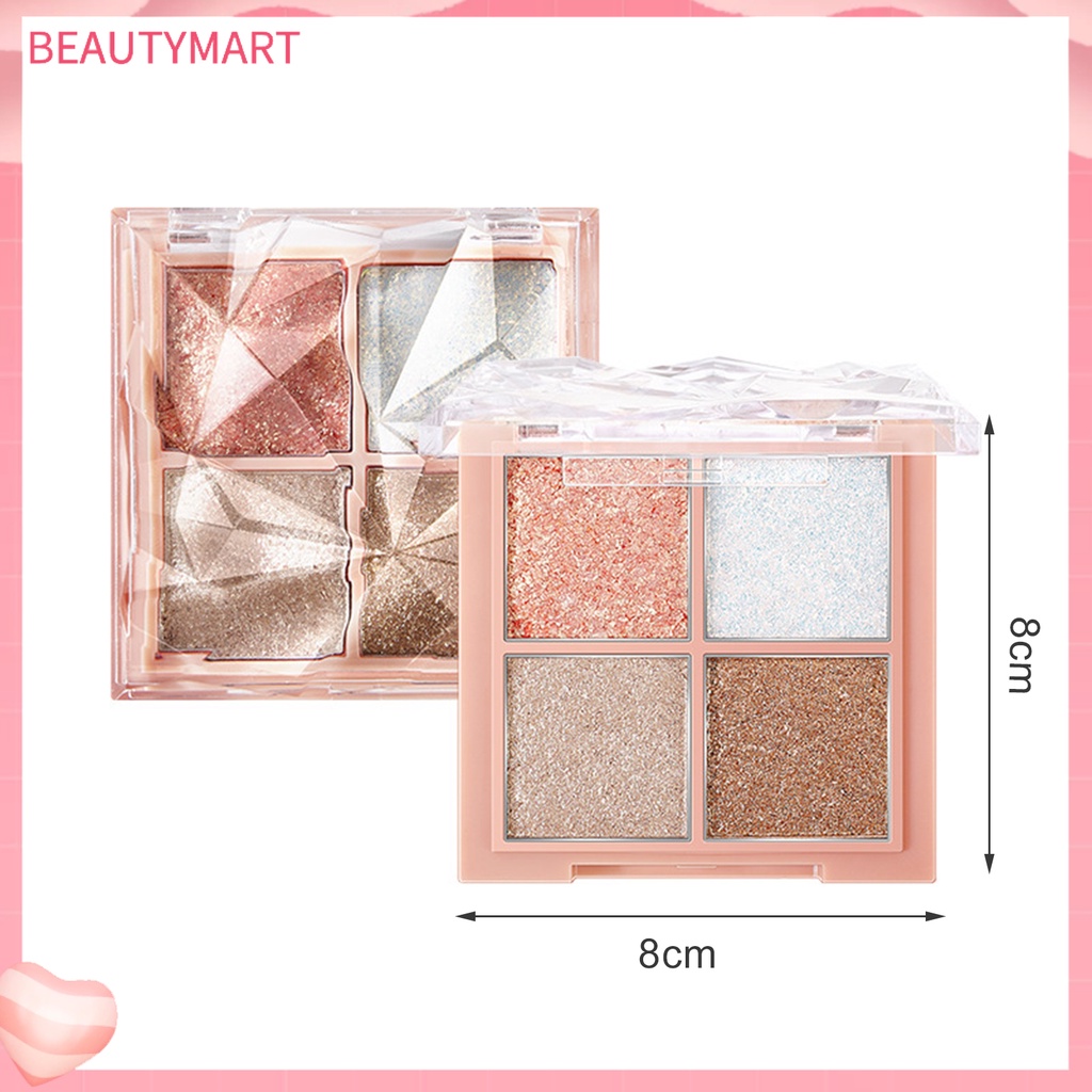 Bảng Phấn Mắt 7.2g Bốn Màu Bóng Phong Cách Mùa Hè Cho Salon Làm Đẹp