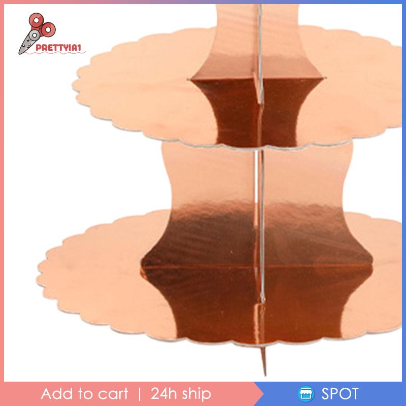 1 Khay Đựng Bánh Cupcake Nhiều Tầng Dùng Trang Trí Nhà